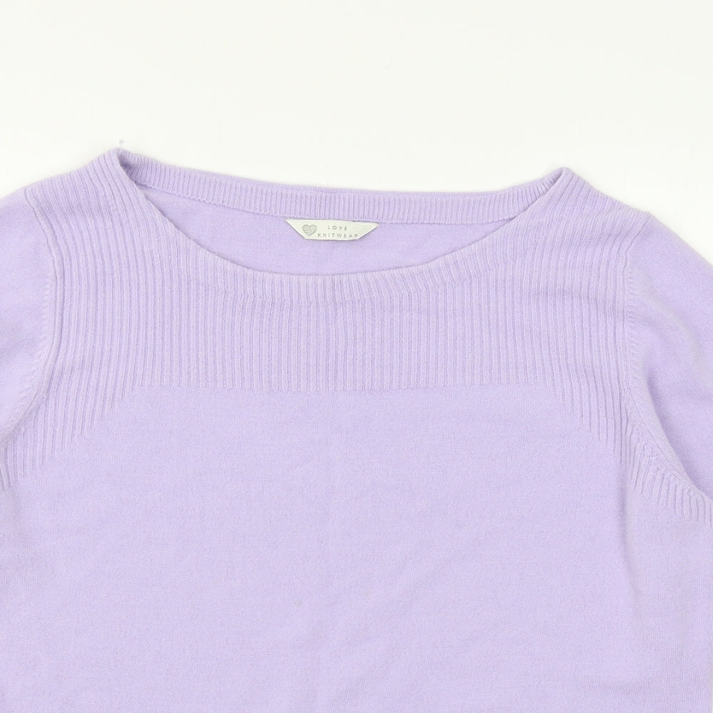 BHS Womens Purple  Knit Pullover Jumper Size 18