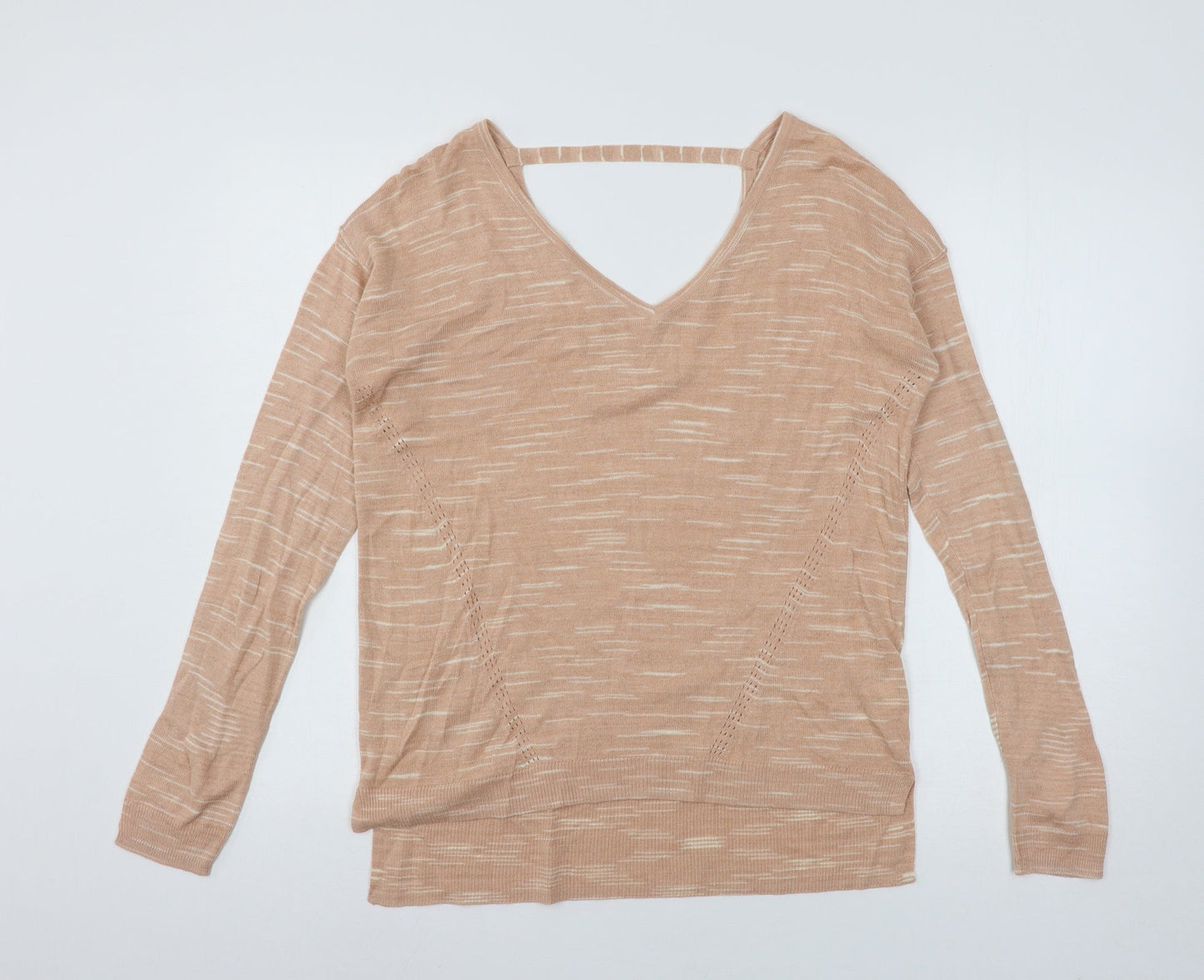 Womens UK Size M Marks and Spencer Orange Pullover Jumper