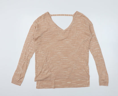 Womens UK Size M Marks and Spencer Orange Pullover Jumper