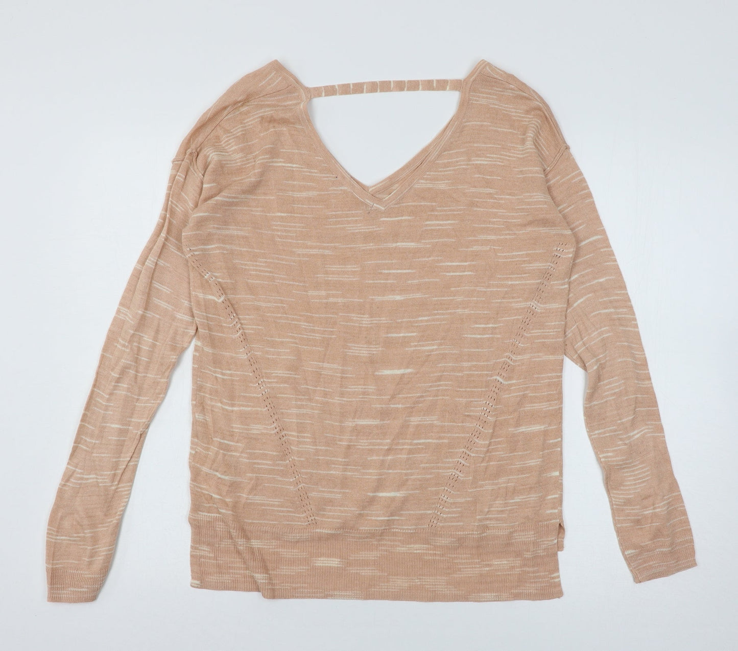 Womens UK Size M Marks and Spencer Orange Pullover Jumper