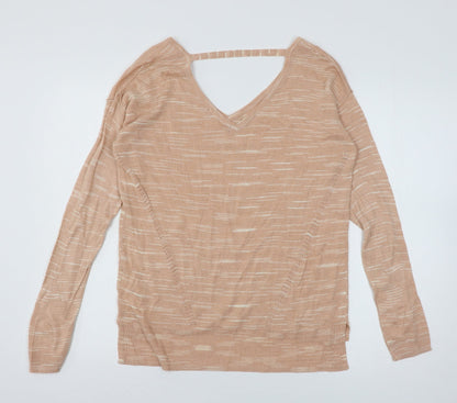 Womens UK Size M Marks and Spencer Orange Pullover Jumper