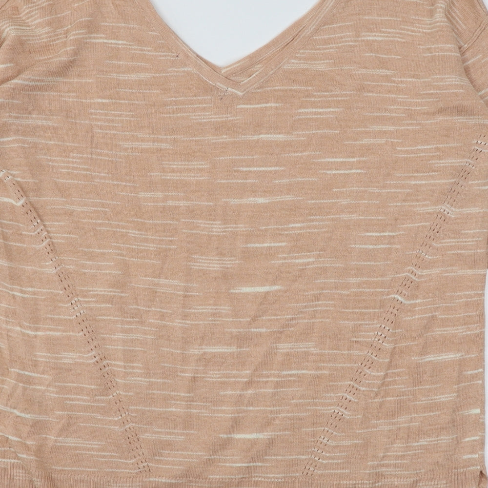 Womens UK Size M Marks and Spencer Orange Pullover Jumper