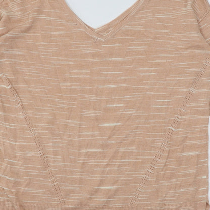 Womens UK Size M Marks and Spencer Orange Pullover Jumper