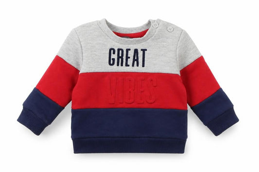 Primark Baby Grey Striped Jersey Pullover Jumper Size 0-3 Months  - Great Vibes
