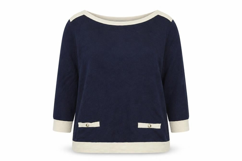 Womens UK Size 14 Marks and Spencer Blue Pullover Jumper