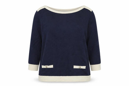 Womens UK Size 14 Marks and Spencer Blue Pullover Jumper