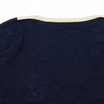 Womens UK Size 14 Marks and Spencer Blue Pullover Jumper