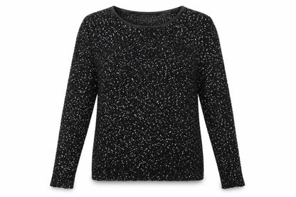 PARISIAN SIGNATURE Womens Black  Knit Pullover Jumper Size S