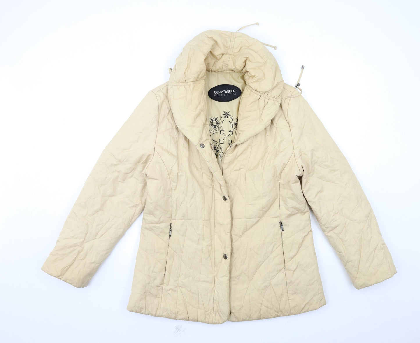 Gerry Weber Womens Beige   Puffer Jacket Coat Size 14