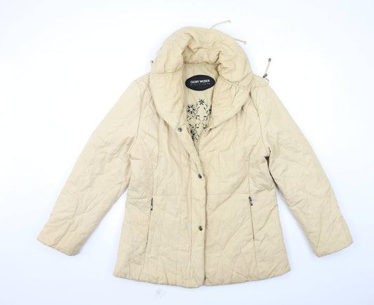 Gerry Weber Womens Beige   Puffer Jacket Coat Size 14