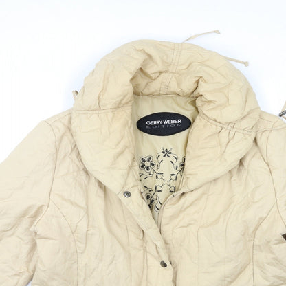 Gerry Weber Womens Beige   Puffer Jacket Coat Size 14