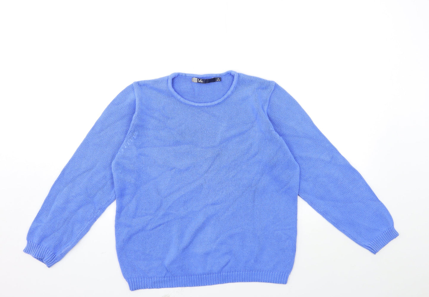 Womens UK Size 10 ISLE Blue Pullover Jumper