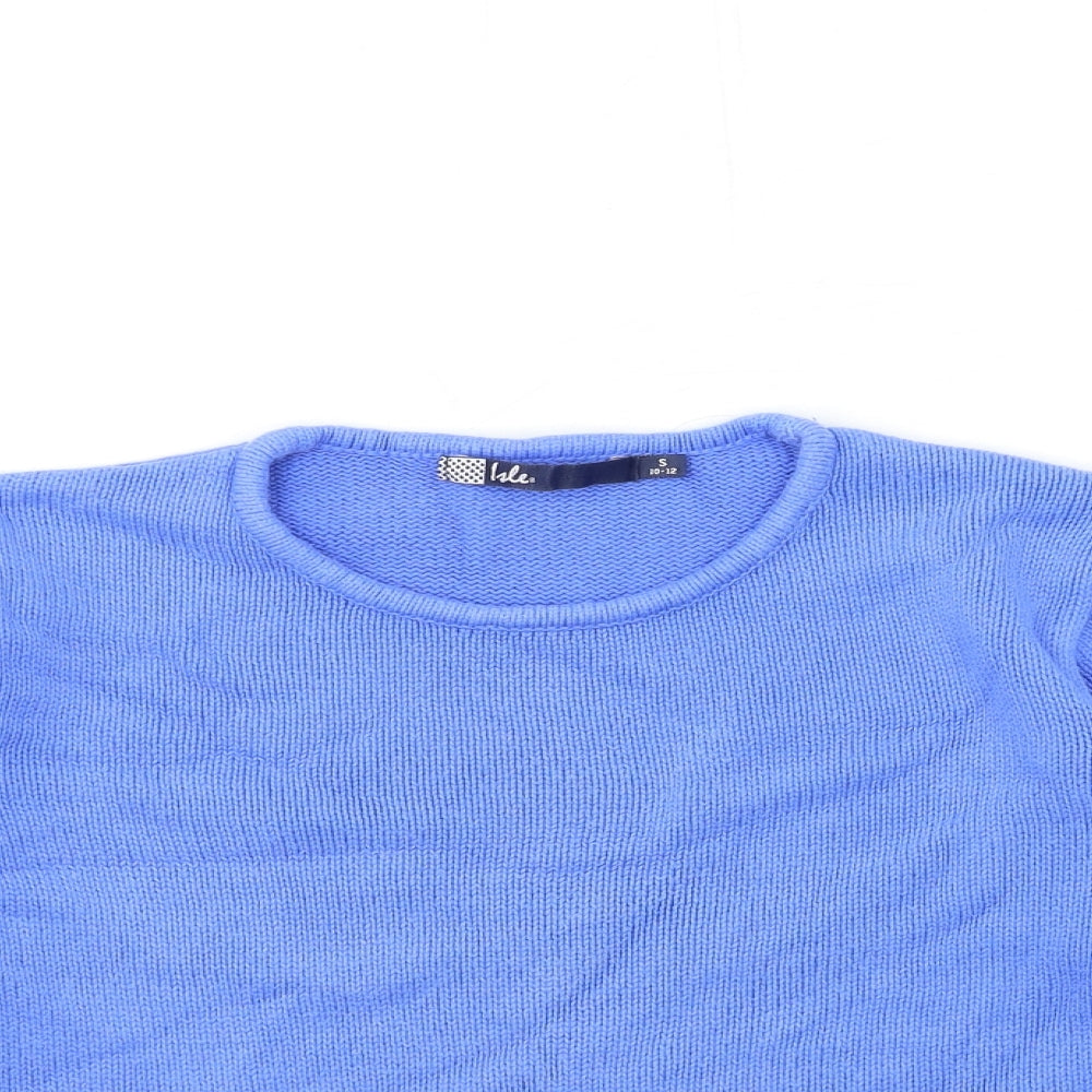 Womens UK Size 10 ISLE Blue Pullover Jumper