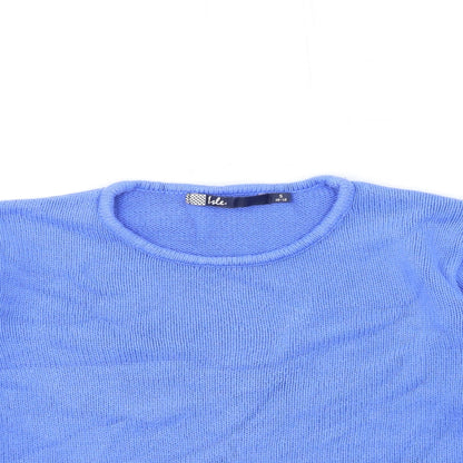 Womens UK Size 10 ISLE Blue Pullover Jumper