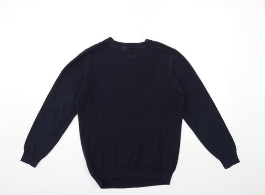 NEXT Mens Blue  Knit Pullover Jumper Size S