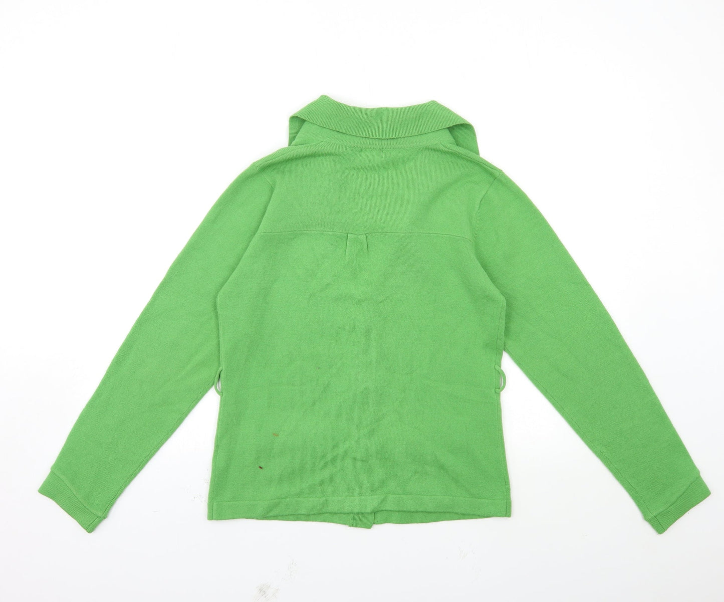 Womens UK Size M Filati Green Cardigan Jumper