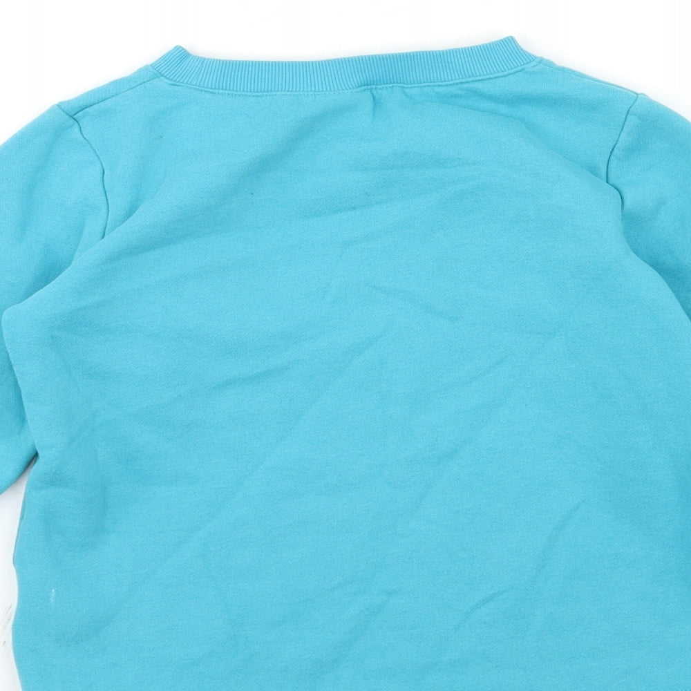 DECATHLON Girls Blue   Pullover Sweatshirt Size 10 Years