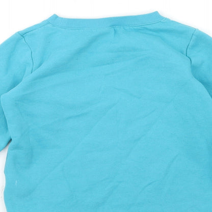 DECATHLON Girls Blue   Pullover Sweatshirt Size 10 Years