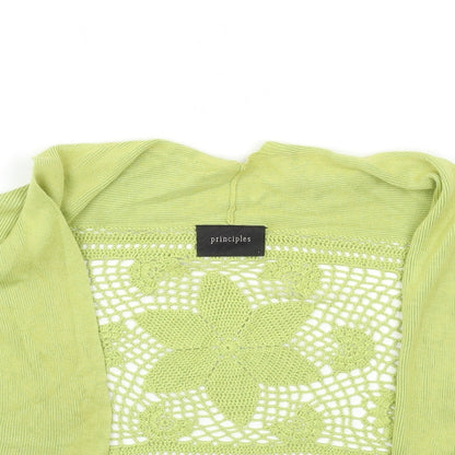 Principles Womens Green  Knit Cardigan Jumper Size L
