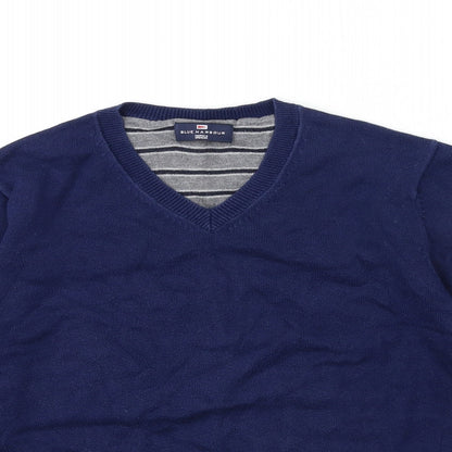 Blue Harbour Mens Blue  Knit Pullover Jumper Size S