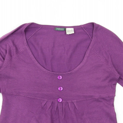 La Redoute Womens Purple  Knit Pullover Jumper Size 10