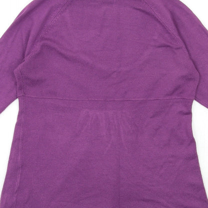 La Redoute Womens Purple  Knit Pullover Jumper Size 10