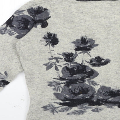 Womens UK Size 10 Preworn Grey Pullover Jumper