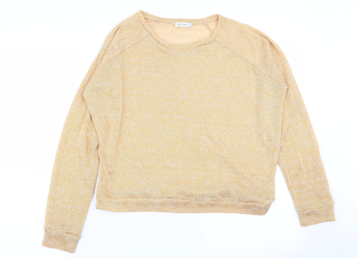 Womens UK Size 8 Warehouse Yellow Pullover Jumper