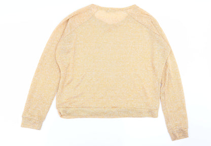Womens UK Size 8 Warehouse Yellow Pullover Jumper