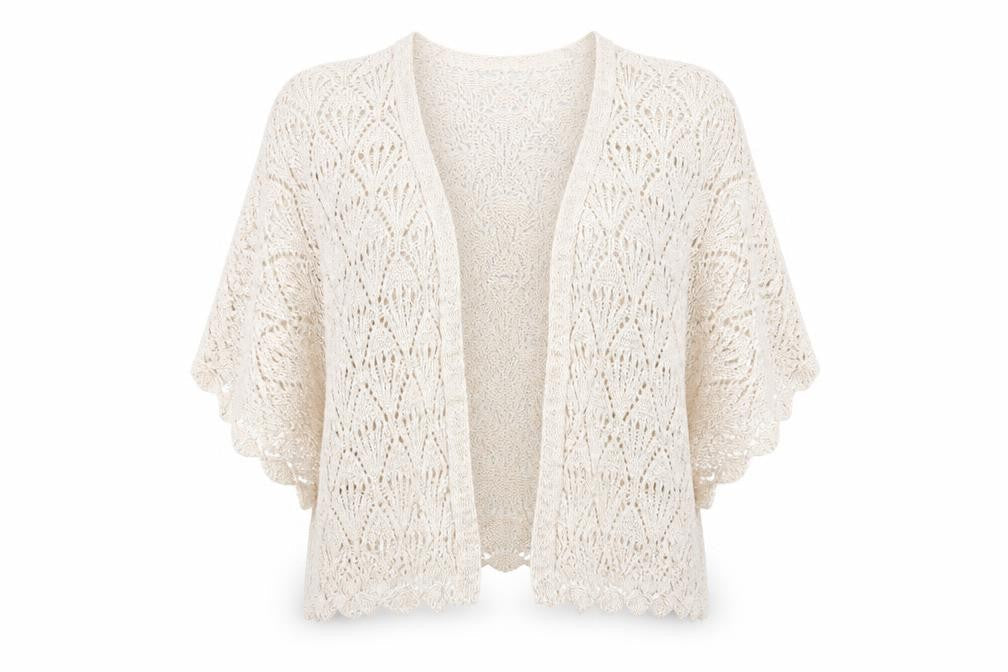 Front view of Dorothy Perkins women’s beige cardigan jumper, size M