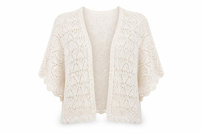Front view of Dorothy Perkins women’s beige cardigan jumper, size M