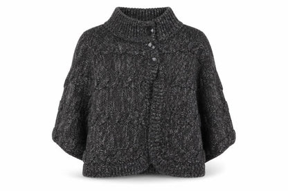 Front view of South women’s grey cardigan jumper, size UK 16