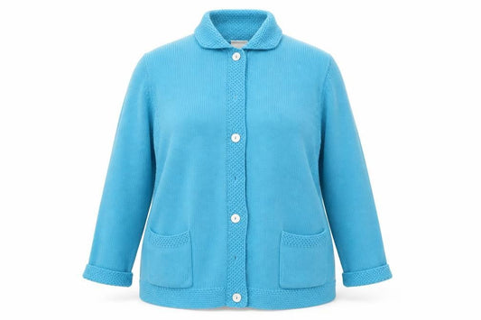 Womens UK Size 16 Classics Blue Cardigan Jumper