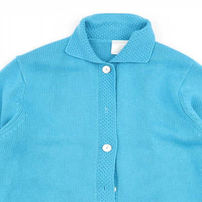 Womens UK Size 16 Classics Blue Cardigan Jumper
