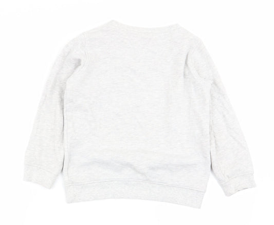 NEXT Girls Grey   Pullover Jumper Size 8 Years