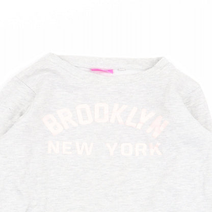 NEXT Girls Grey   Pullover Jumper Size 8 Years