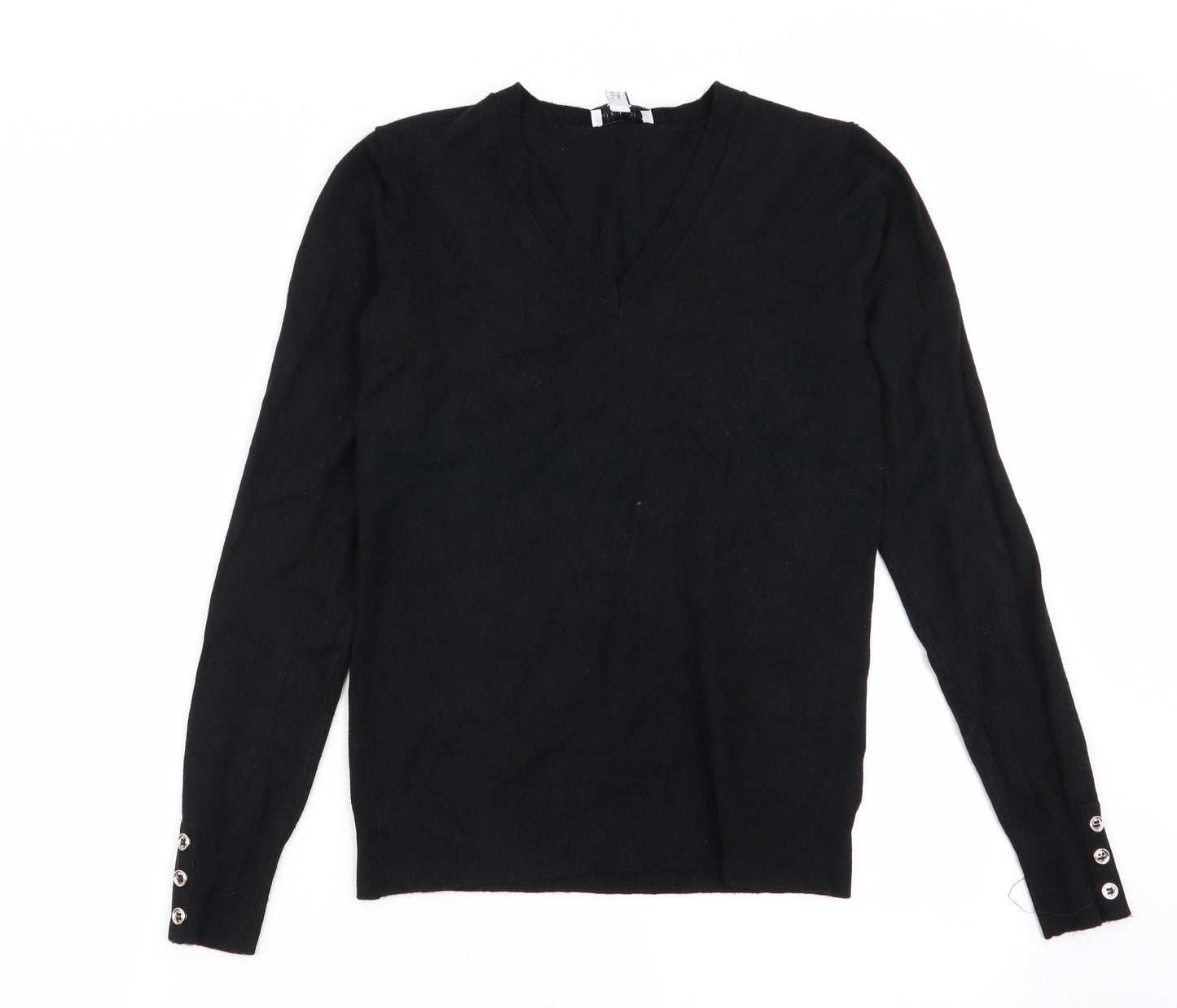 Womens UK Size 6 Warehouse Black Pullover Jumper
