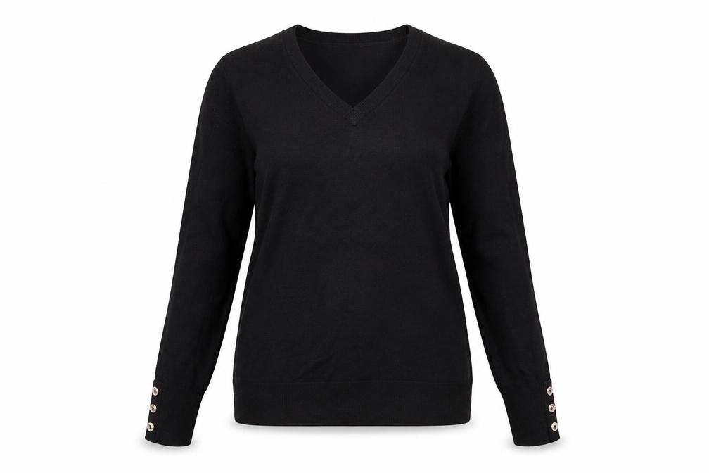 Womens UK Size 6 Warehouse Black Pullover Jumper