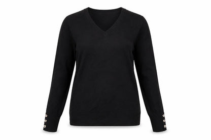 Womens UK Size 6 Warehouse Black Pullover Jumper