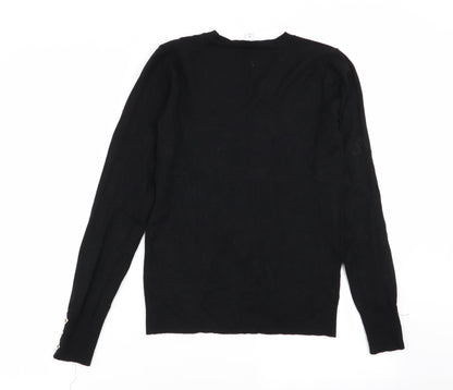 Womens UK Size 6 Warehouse Black Pullover Jumper