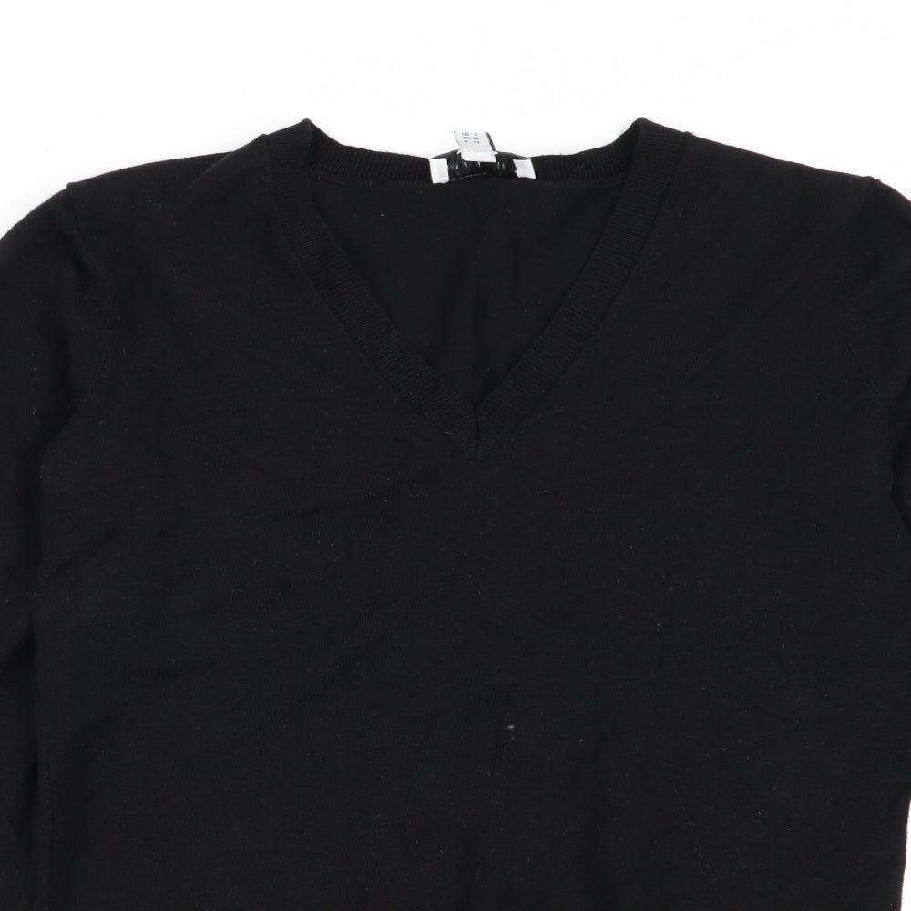 Womens UK Size 6 Warehouse Black Pullover Jumper