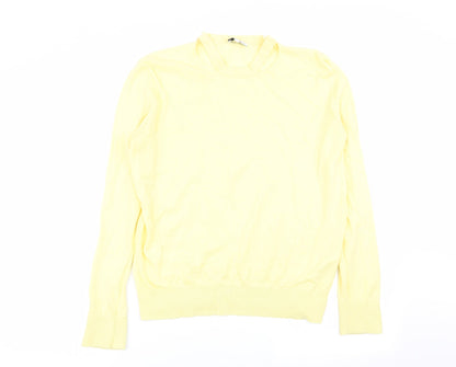 Womens UK Size 10 Warehouse Yellow Pullover Jumper
