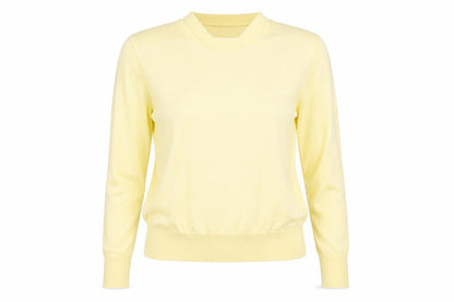 Womens UK Size 10 Warehouse Yellow Pullover Jumper
