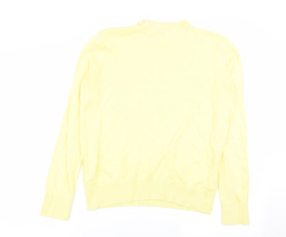 Womens UK Size 10 Warehouse Yellow Pullover Jumper