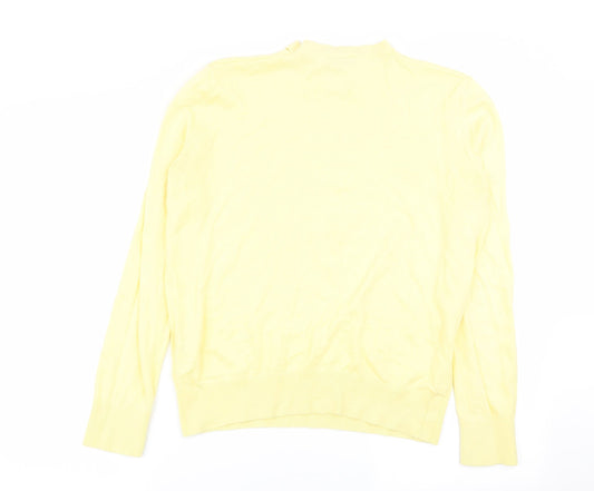 Womens UK Size 10 Warehouse Yellow Pullover Jumper