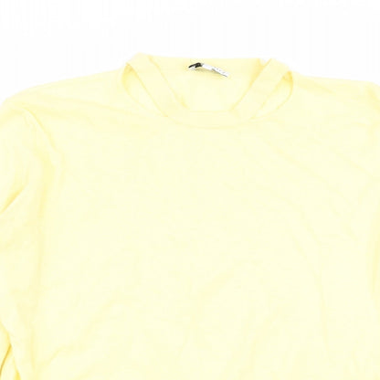 Womens UK Size 10 Warehouse Yellow Pullover Jumper