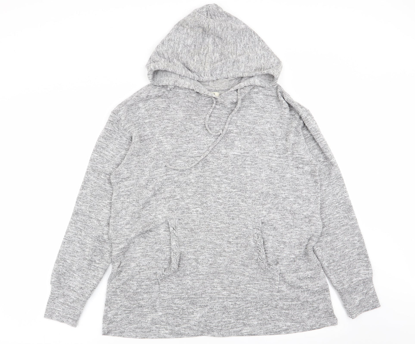 Womens UK Size M Papaya Grey Pullover Jumper