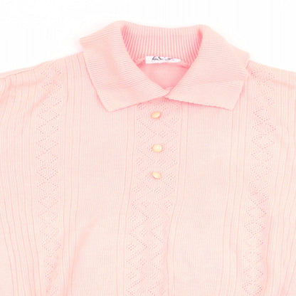 Jennifer Womens Orange   Pullover Jumper Size M