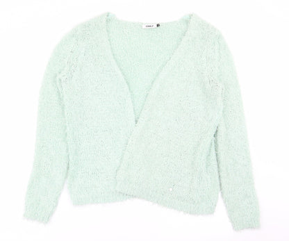 Womens UK Size M Only Green Pullover Jumper
