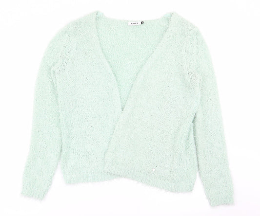 Womens UK Size M Only Green Pullover Jumper